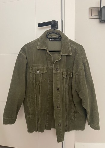 Zara Düğmeli Kadın Kadife Ceket - Görsel 2