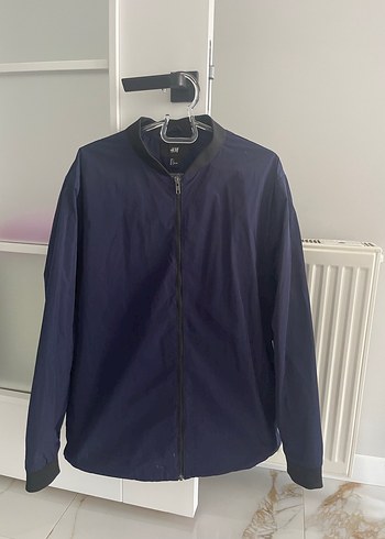 Erkek Lacivert Fermuarlı Yağmurluk - Görsel 2