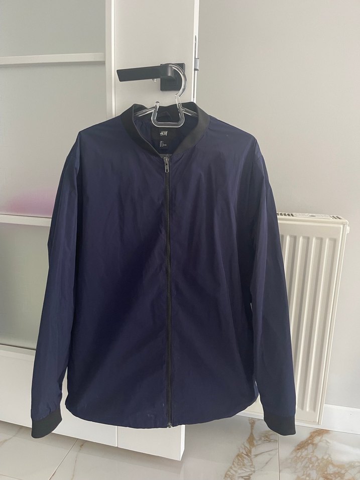 Erkek Lacivert Fermuarlı Yağmurluk - Görsel 2