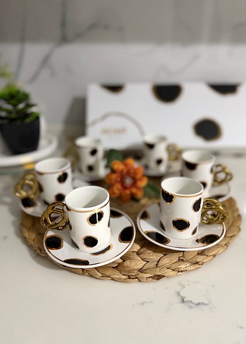 ACAR Beyaz Porselen Kahve Fincanı - Görsel 2