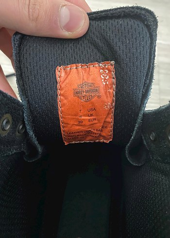 Siyah Deri Harley-Davidson Biker Bot - Görsel 6