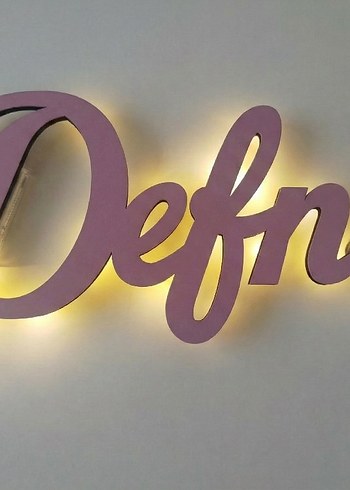 Ahşap isimli duvar dekoru - Görsel 2