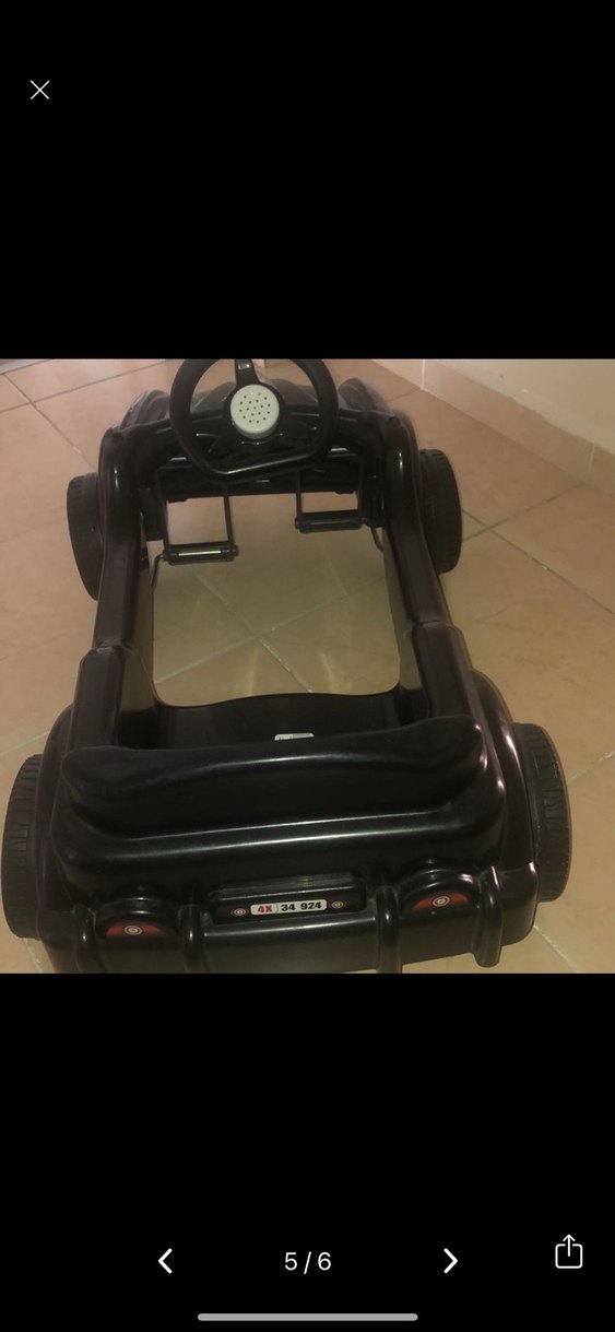 Siyah pedallı araba  akülü değildir - Görsel 2