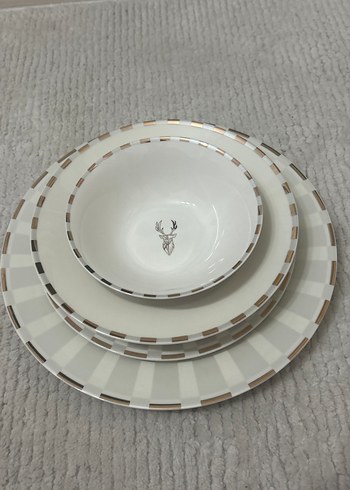 Karaca Elegance Bone Aries Metalik 24 Parça Yemek Takımı - Görsel 2