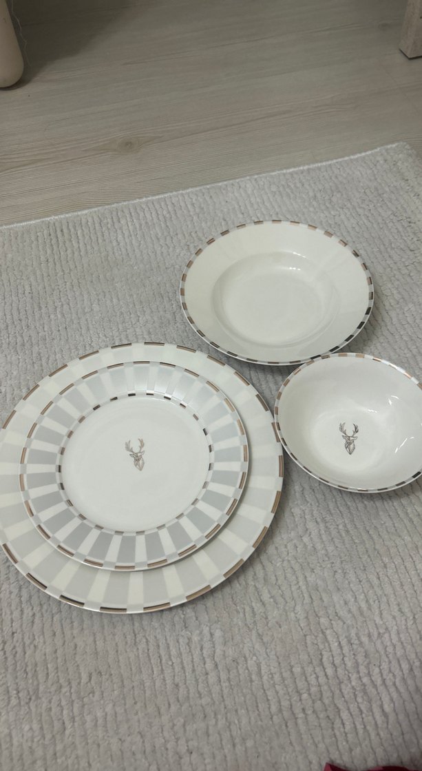 Karaca Elegance Bone Aries Metalik 24 Parça Yemek Takımı - Görsel 4