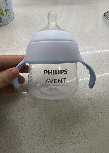 Bebek Biberonu Beyaz ve Gri Avent biberon - Görsel 2