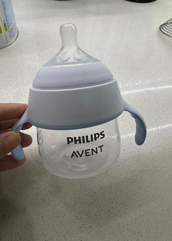 Bebek Biberonu Beyaz ve Gri Avent biberon - Görsel 3