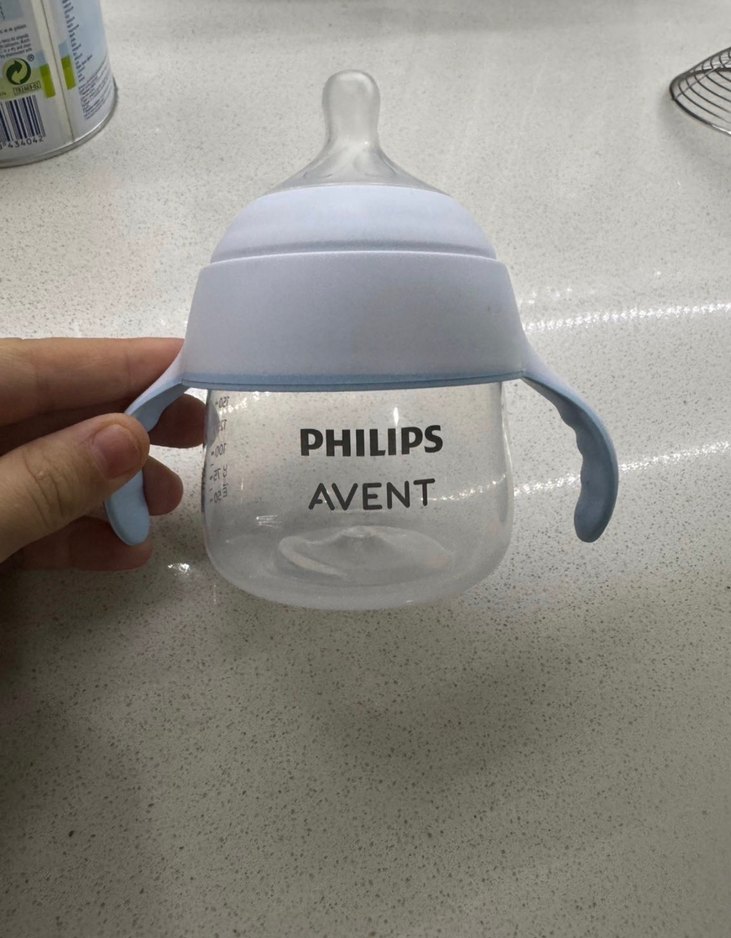 Bebek Biberonu Beyaz ve Gri Avent biberon - Görsel 2