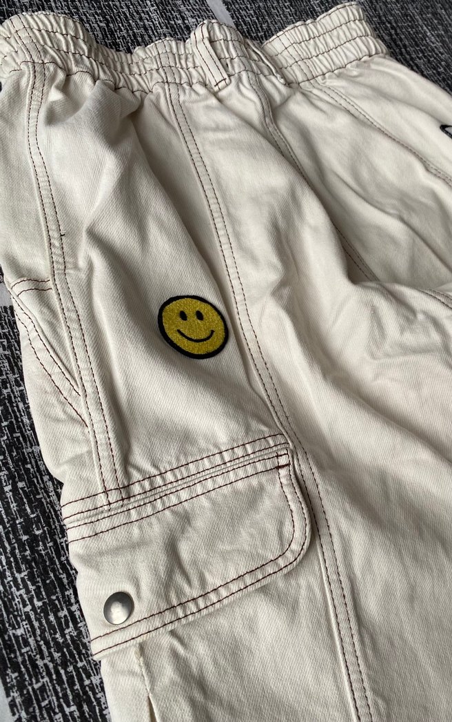 Erkek kirli Beyaz desenli pantolon - Görsel 5