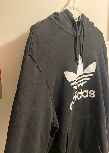 Adidas Siyah Kapüşonlu Sweatshirt - Görsel 5