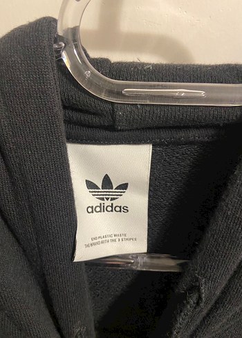 Adidas Siyah Kapüşonlu Sweatshirt - Görsel 6
