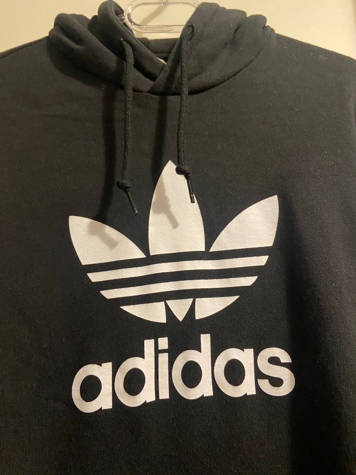 Adidas Siyah Kapüşonlu Sweatshirt - Görsel 3