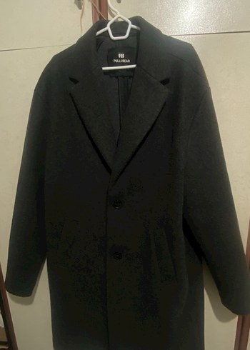 Pull&Bear Antrasit Gri Kaban - Görsel 2