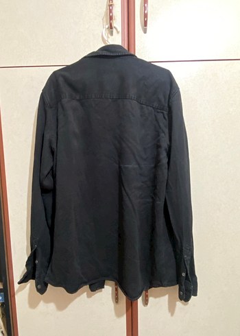 Mavi Marka Siyah Düğmeli Erkek Denim Gömlek - Görsel 3