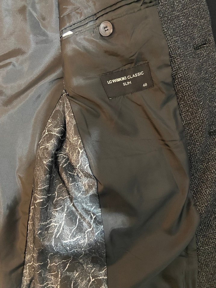 Gri Erkek Düğmeli Ceket - Görsel 2