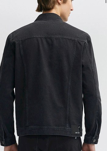 MAVİ Erkek Siyah Düğmeli Kot Ceket - Görsel 2