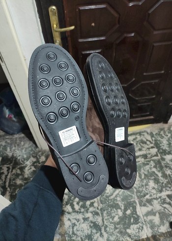 Kahverengi %100 hakiki deri Süet Bağcıklı Erkek Bot - Görsel 3