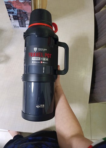 D.KADI Siyah Termos Şişe 4000 ml - Görsel 2