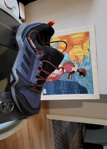 Lacivert Baskılı Bağcıklı Erkek Outdoor Ayakkabı - Görsel 4