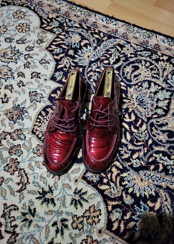 Bordo Deri Erkek Çocuk Özel Gün Ayakkabısı - Görsel 2