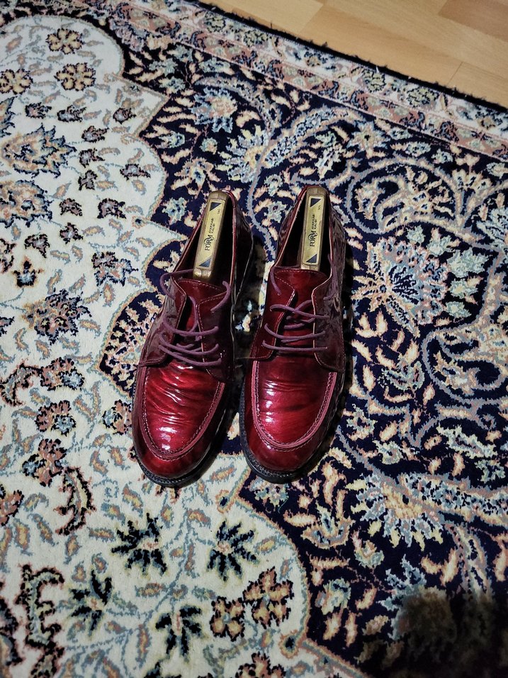 Bordo Deri Erkek Çocuk Özel Gün Ayakkabısı - Görsel 2