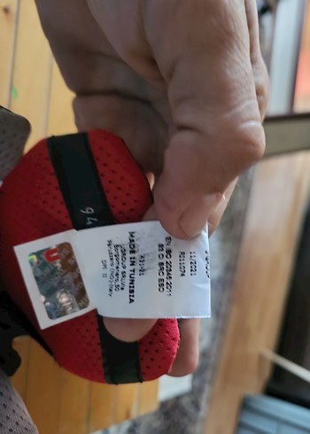 Kırmızı Baskılı Velcro Spor Ayakkabı upower - Görsel 7