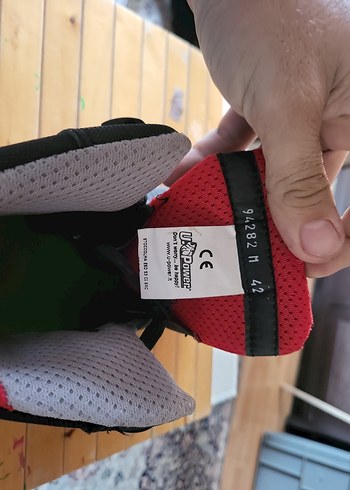 Kırmızı Baskılı Velcro Spor Ayakkabı upower - Görsel 2