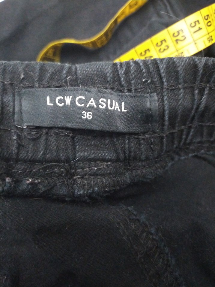 Erkek Lacivert Kemerli Bol Kesim Denim Pantolon - Görsel 4