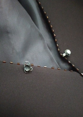 Kahverengi Nakışlı üçlü kadın takim - Görsel 7