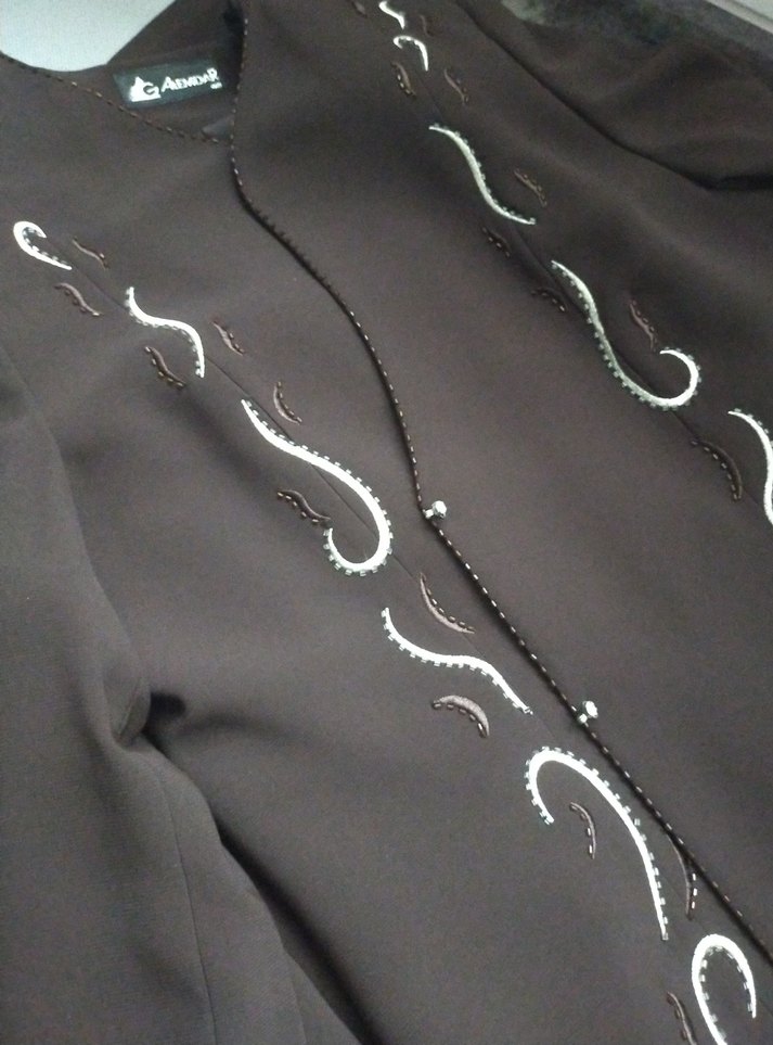 Kahverengi Nakışlı üçlü kadın takim - Görsel 5