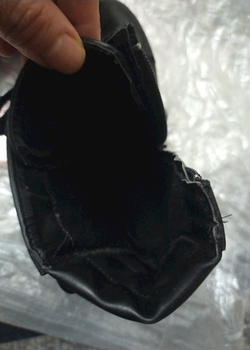 Siyah Rugan Bağcıklı Gotik Kadın Bot - Görsel 4