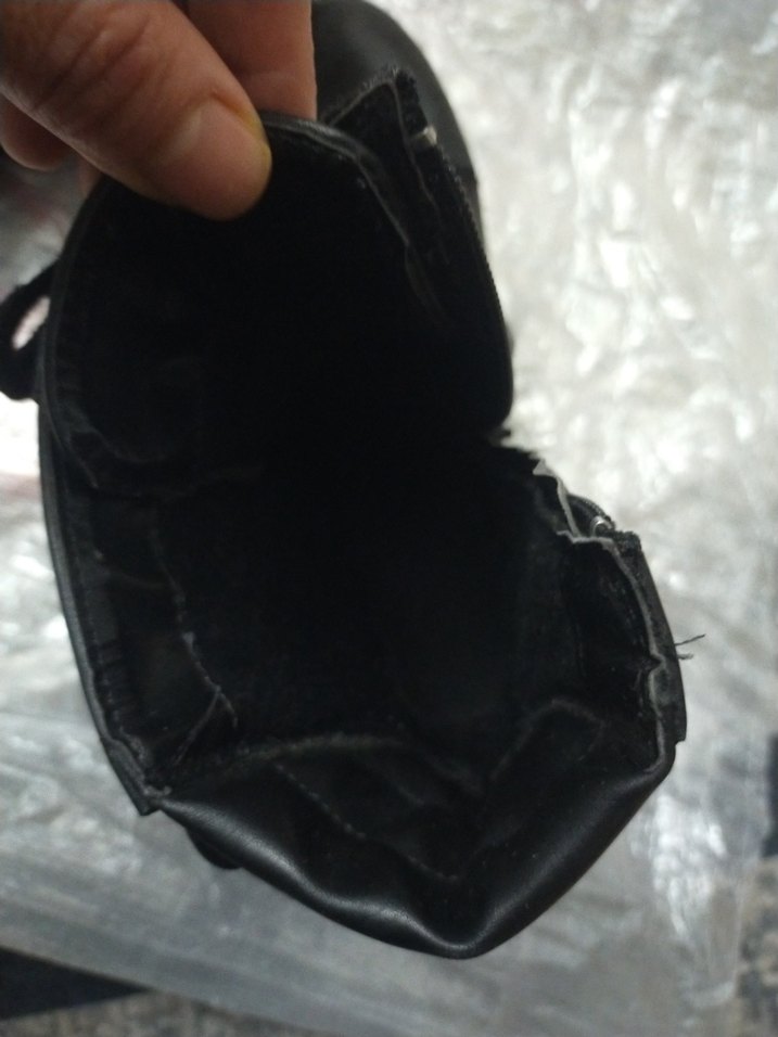 Siyah Rugan Bağcıklı Gotik Kadın Bot - Görsel 4