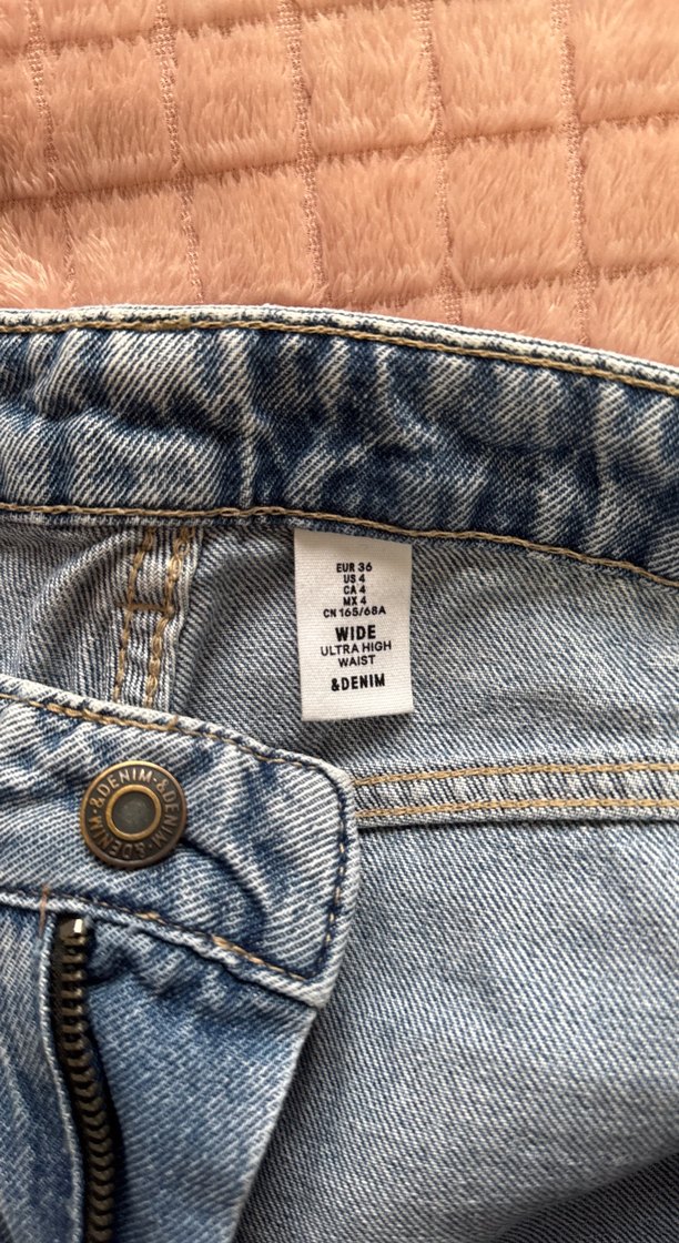 Mavi Bol Kesim Kadın Denim Pantolon - Görsel 3