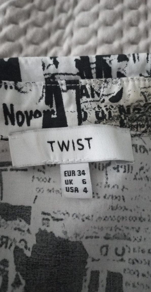 Gri Desenli Kısa Kollu bayan gömlek - Görsel 4