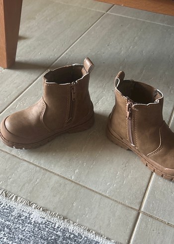 Kahverengi Deri Erkek Çocuk Botu - Görsel 2