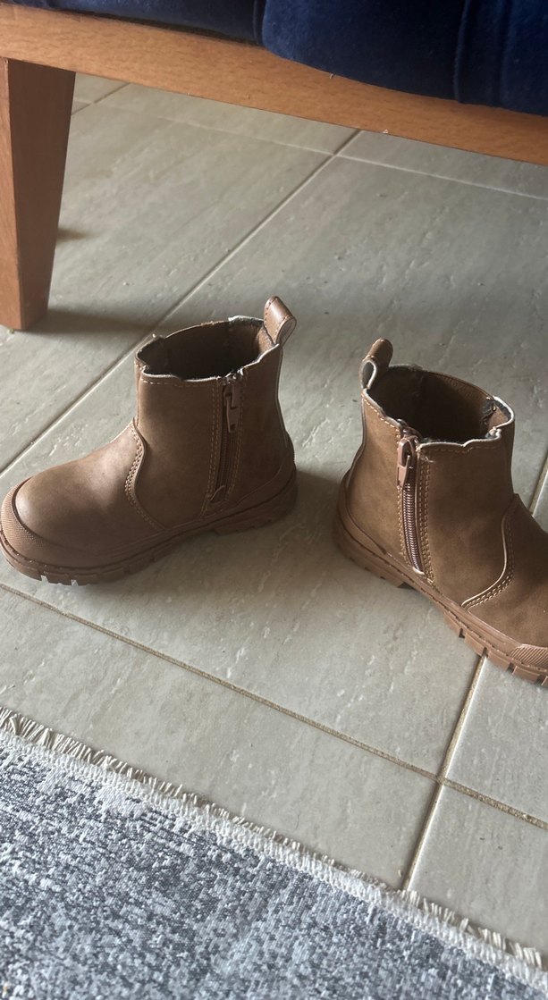 Kahverengi Deri Erkek Çocuk Botu - Görsel 2