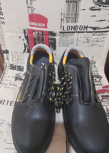 Siyah Erkek Sokak Stili Botları Velcro erkek iş ayakkabısı - Görsel 2