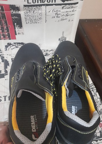 Siyah Erkek Sokak Stili Botları Velcro erkek iş ayakkabısı - Görsel 4