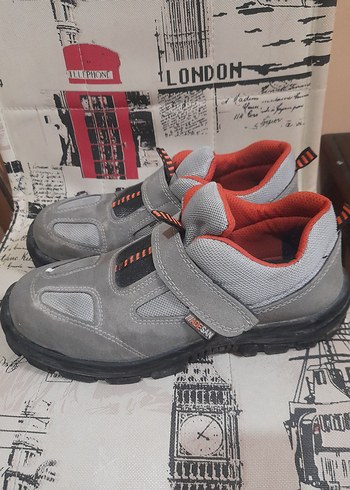 Gri Erkek Outdoor Ayakkabı Cırt Cırtlı erkek iş ayakkabısı - Görsel 5