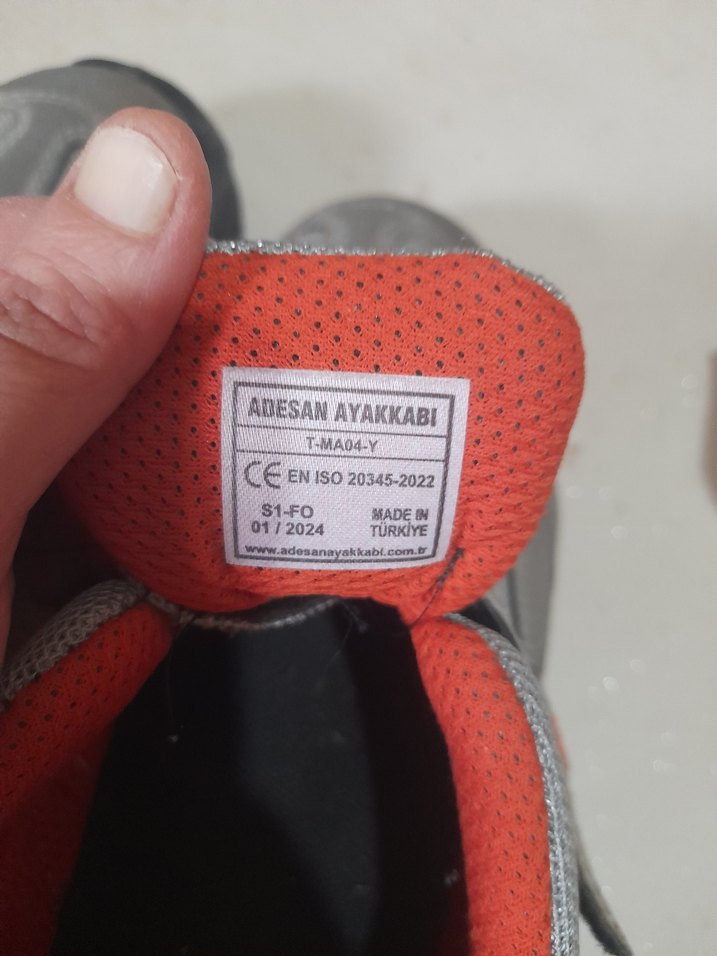 Gri Erkek Outdoor Ayakkabı Cırt Cırtlı erkek iş ayakkabısı - Görsel 3