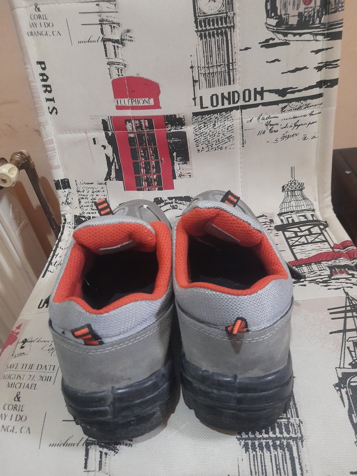 Gri Erkek Outdoor Ayakkabı Cırt Cırtlı erkek iş ayakkabısı - Görsel 4