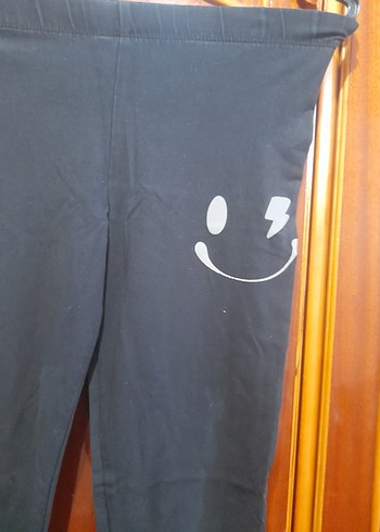 Siyah Baskılı çocuk Tayt - Görsel 3