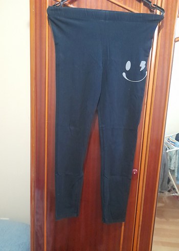 Siyah Baskılı çocuk Tayt - Görsel 2