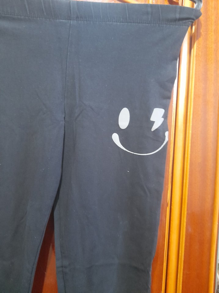 Siyah Baskılı çocuk Tayt - Görsel 3