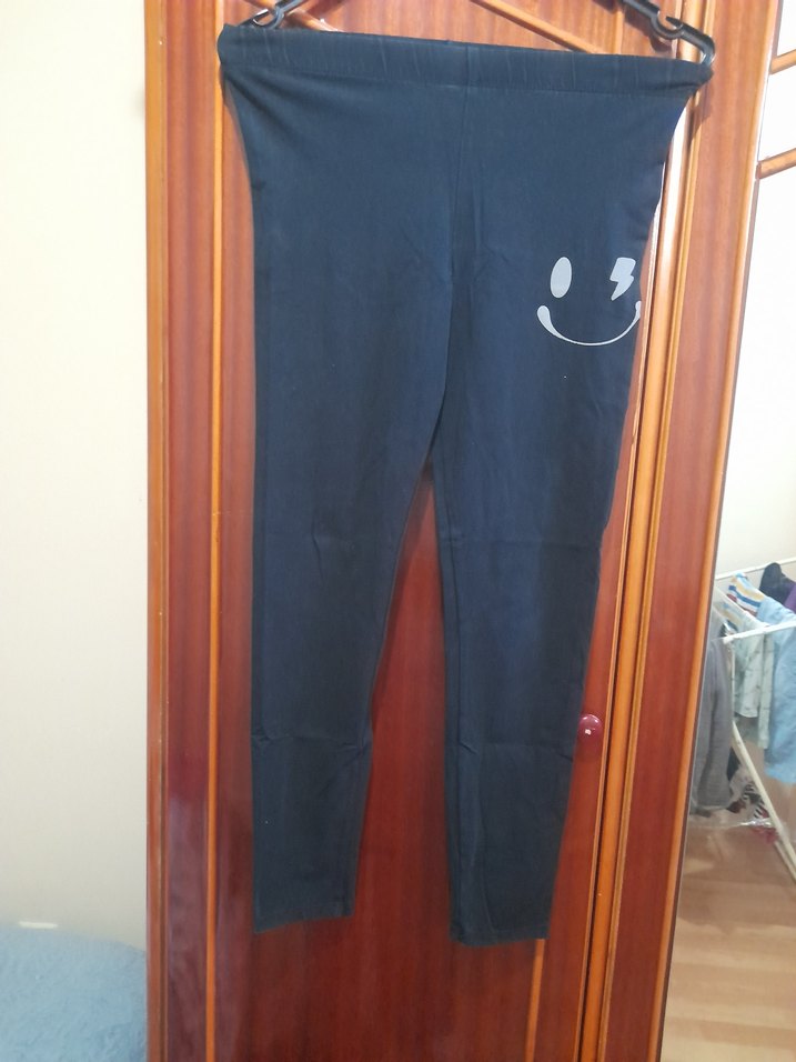 Siyah Baskılı çocuk Tayt - Görsel 2