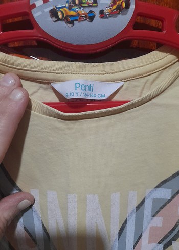 Kız Çocuk Bej Baskılı Kısa Kollu Tişört - Görsel 3