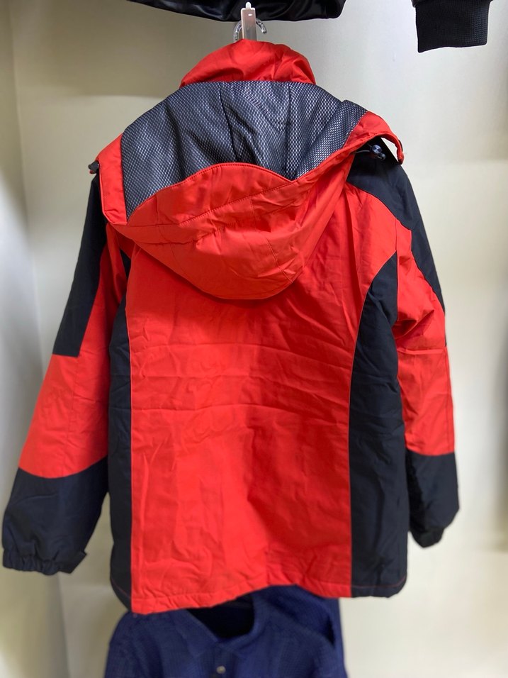 Kırmızı Fermuarlı Erkek Street Wear Mont - Görsel 3