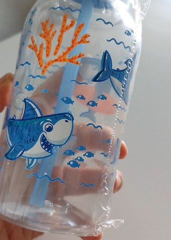 Diğer Mavi Kapaklı Renkli Çocuk Matara