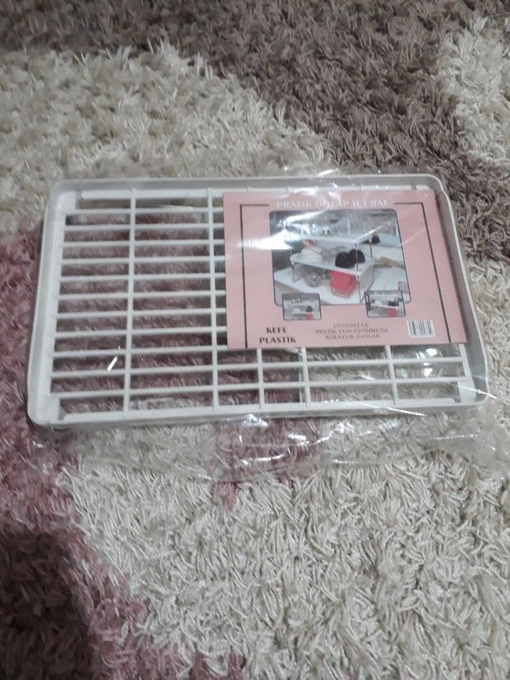 Beyaz Plastik Düzenleyici Raf - Görsel 3