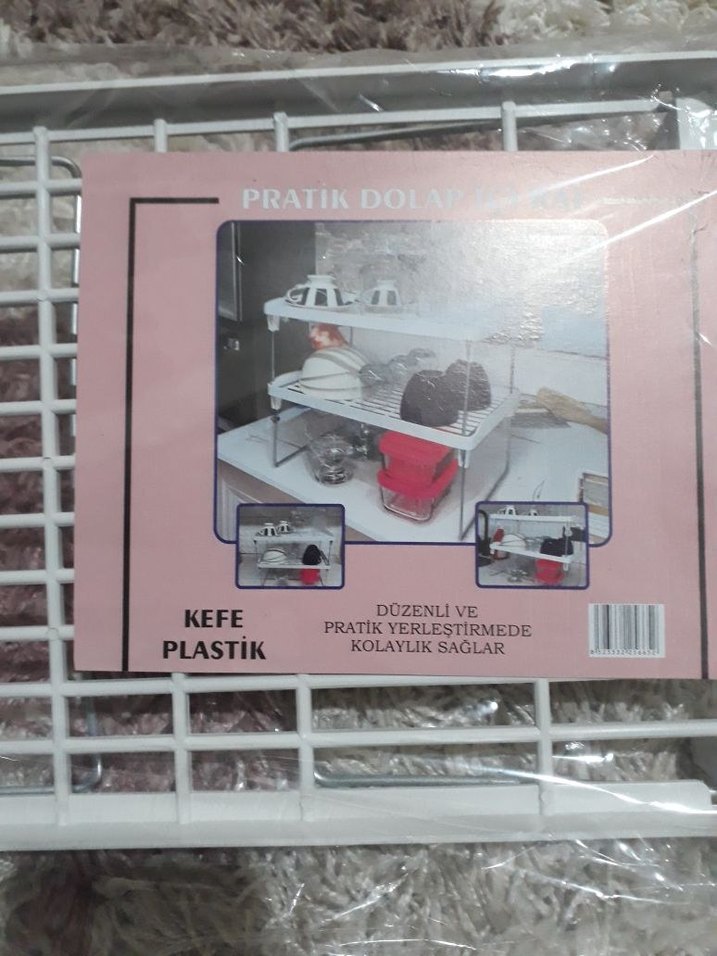 Beyaz Plastik Düzenleyici Raf - Görsel 2
